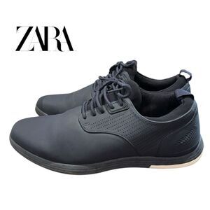 ZARA Men's Navy Matte Lace Tennis Shoes Sneakers 43